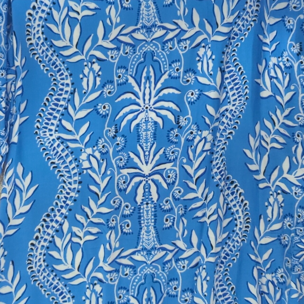 Lilly Pulitzer Blue and White Floral Dress - Picture 6 of 7